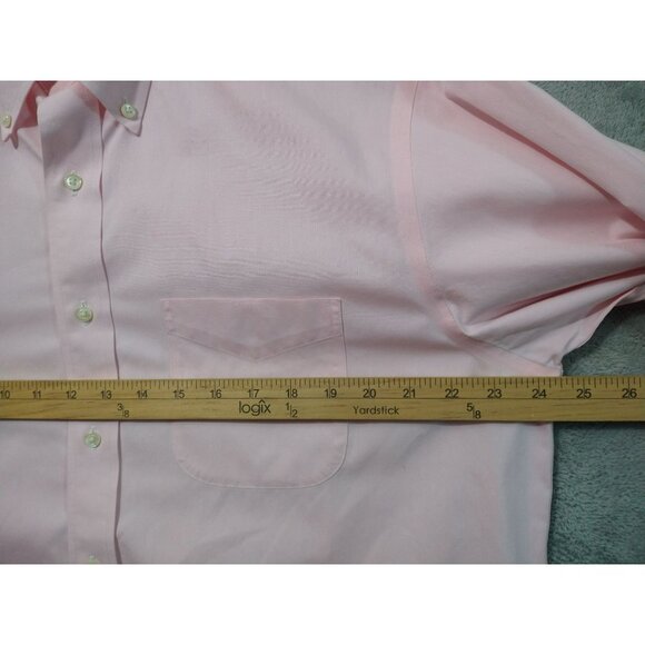 Brooks Brothers Shirt Mens 16.5 4/5 Pink Long Sleeve Button Up Non Iron 346 - Picture 5 of 9